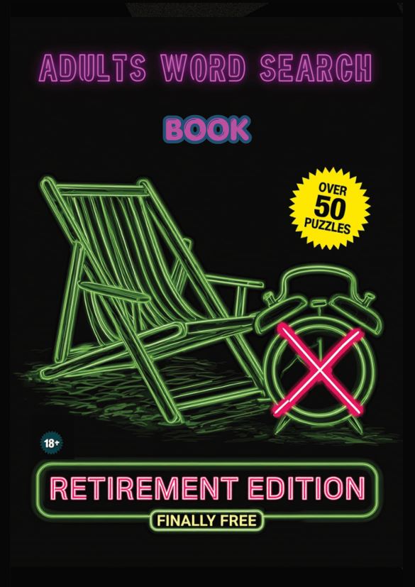 Adults Word Search Book: Retirement Edition cover