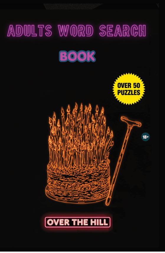Adults Word Search Book: Over the Hill Edition cover