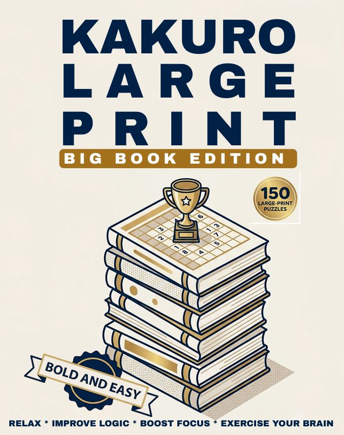 Kakuro Large Print for Seniors: Big Book Edition cover