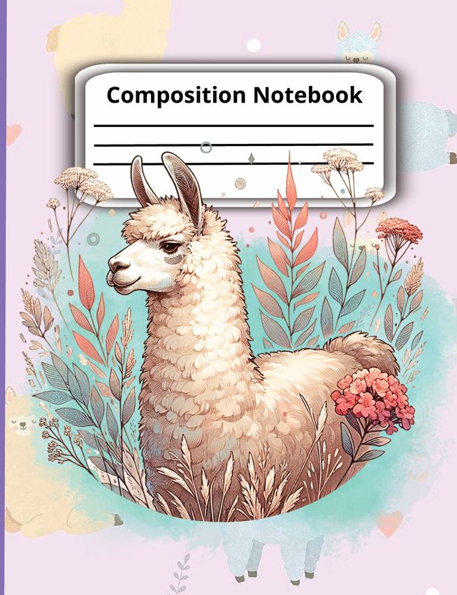 Llama Composition Notebook cover