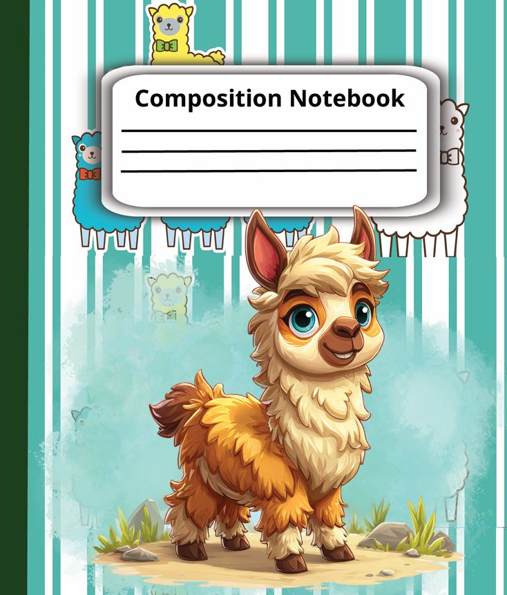 Llama Composition Notebook cover