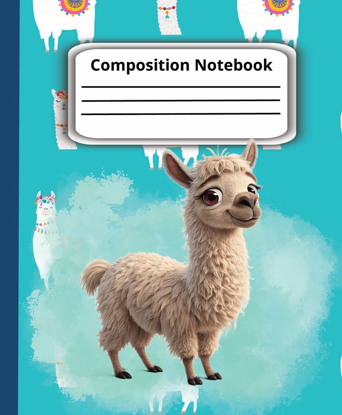 Llama Composition Notebook cover