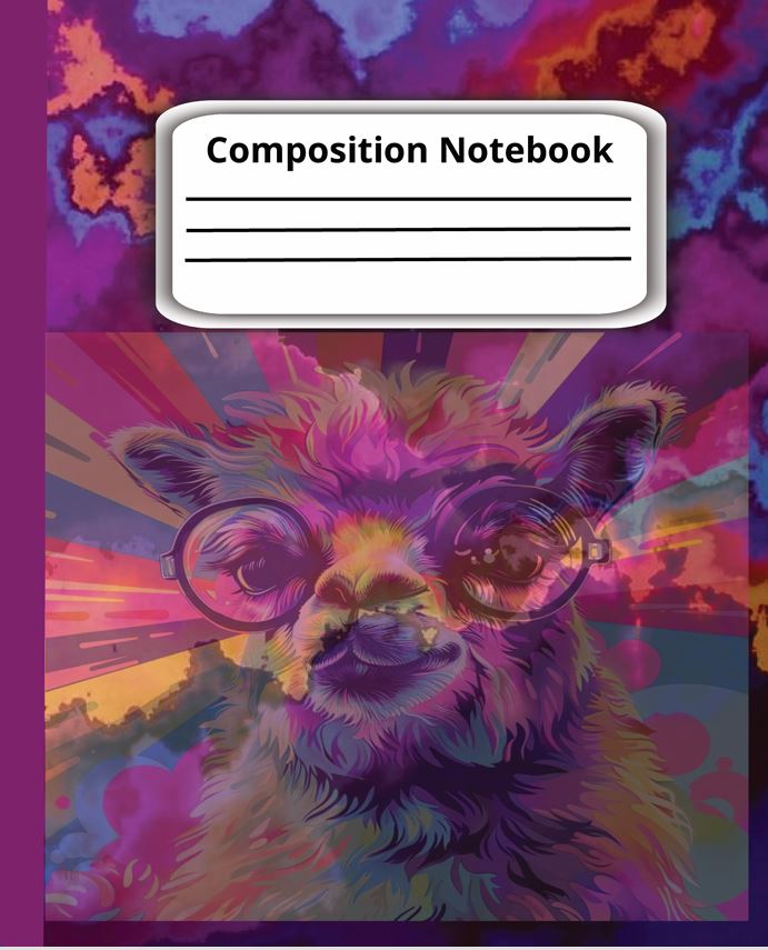 Llama Composition Notebook cover