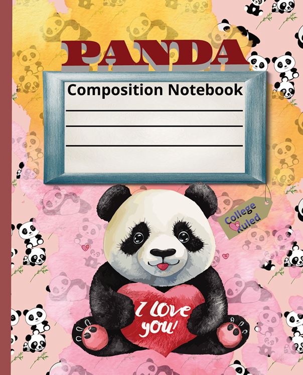 Panda Composition Notebook cover